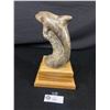 Image 3 : Very Nice Soap Stone Whale Trophy, 10" tall