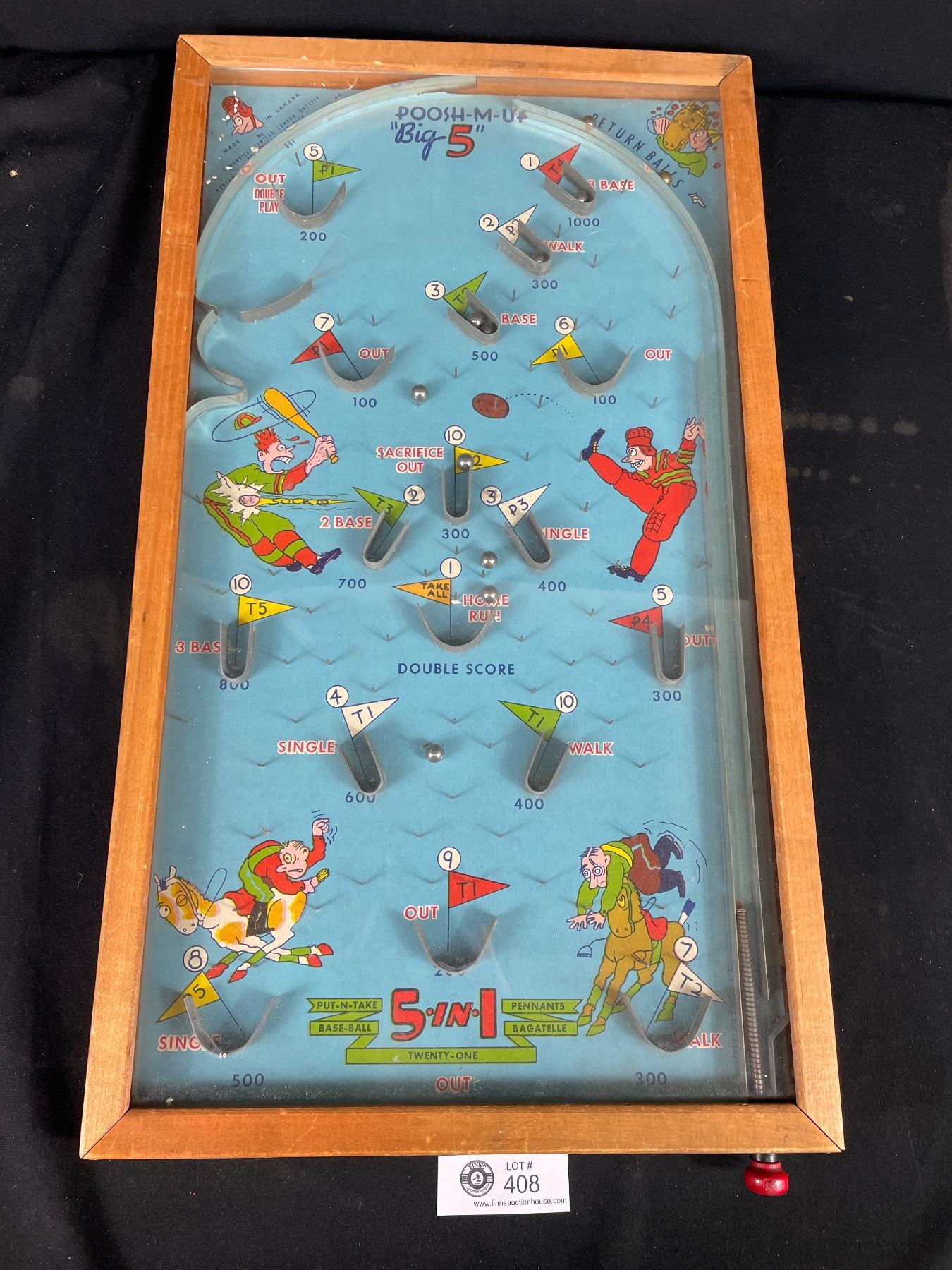 Vintage Tabletop Pinball Machine Made in Canada