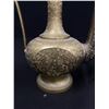 Image 3 : 2 Vintage Nice Brass Vase and Jug, Tallest Being 18"