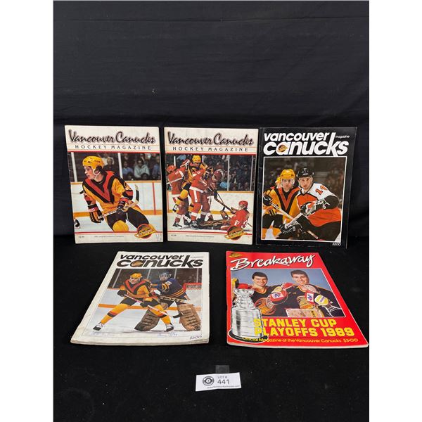 Lot of Vintage Vancouver Canucks Programs