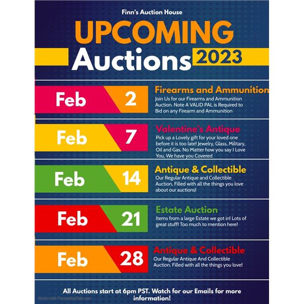 Upcoming Auctions