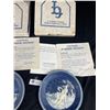 Image 3 : Lot of 3 Vintage Bradford Exchange Cameo Collectors Plates in Box