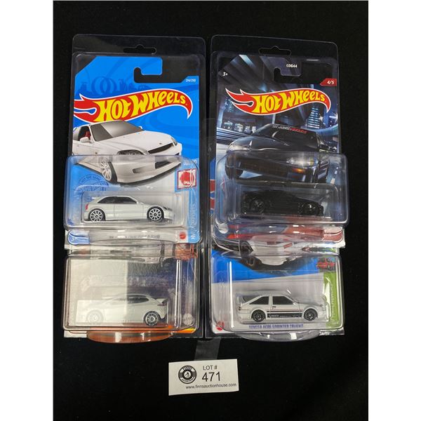 Lot of 3 Hotwheels and Matchbox Cars in Museum Cases, Japan Origins