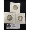 Image 1 : Lot of 3 Canadian Silver Quarters