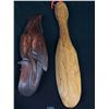 Image 2 : Lot of 2 Signed First Nations Carvings, Biggest One being 16" Long