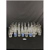 Image 1 : Large Lot of Vintage Collectible Pop Bottles, Blue and Black Mission Beverages