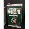 Image 2 : Vintage 2 Gallon BA Motor Oil Tin + 2 Old Gas Cans