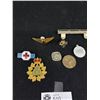 Image 3 : Nice Collectible Lot of Vintage Military Pins and 2 Coke Buttons