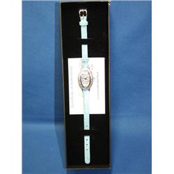 AAA Tanzanite Leather Ladies Wrist Watch