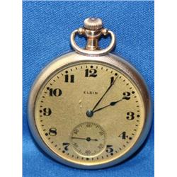 C1900 12k Elgin Gold Face Pocket Watch