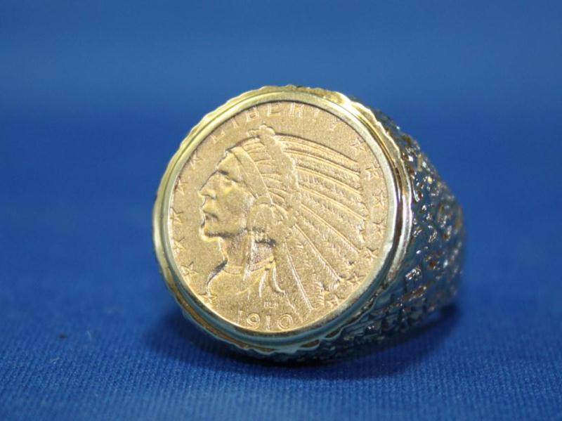 Men's Gold 37 Gram Coin Ring