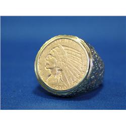 Men's Gold 37 Gram Coin Ring