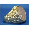 Image 3 : Men's Gold 37 Gram Coin Ring