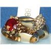 Image 1 : 1.00Ctw AAA Burmese Ruby & Diamond Ladies Ring