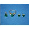 Image 1 : 3.00Ctw AAA Chatham Created Emerald & Diamond Set