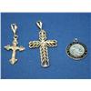 Image 1 : Lot of 3 Sterling Religious Pendants