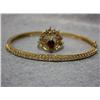 Image 1 : 14kt Gold Vermeil Bracelet & Garnet Ladies Ring