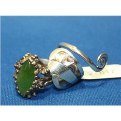 Set of 2 Sterling Silver Rings