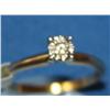 Image 1 : 14k .10ctw Diamond Solitaire Ring 2.2gr