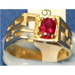 1.00Ctw AAA Chatham Ruby Unisex Hand Made Ring