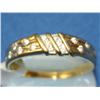 Image 1 : Diamond Wedding Men's Band Hand Made
