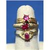 Image 1 : AAA Chatham Ruby Ladies Solitaire Ring