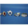Image 1 : Lot of 4 Gold Plated Rings