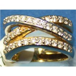 1.00Ctw Diamond Cluster Ladies Fashion Ring