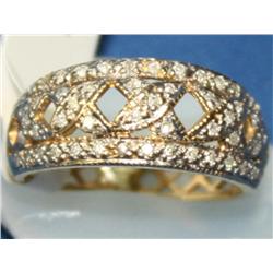 Diamond XOXOX Hand Made Ladies Ring