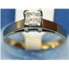 Image 1 : 1/2Ctw Princess Cut Diamond Solitaire Ring