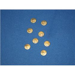 8 Mini St. Gauden 8-10K Gold Coins 4g