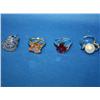 Image 1 : 4 Rhodium Plated Costume Rings