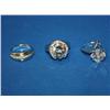 Image 1 : 3 Rhodium Plated Costume Rings