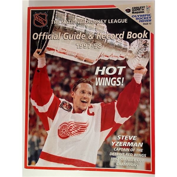 1997-98 NHL Official Guide, Yzerman (HOF) cover