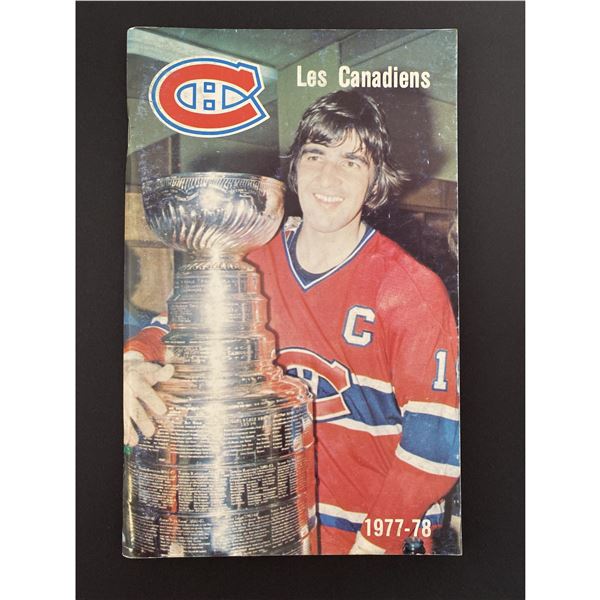 1977-78 Montreal Canadiens Media Guide