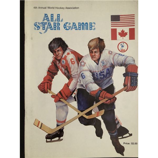 1976 WHA All Star Game Program