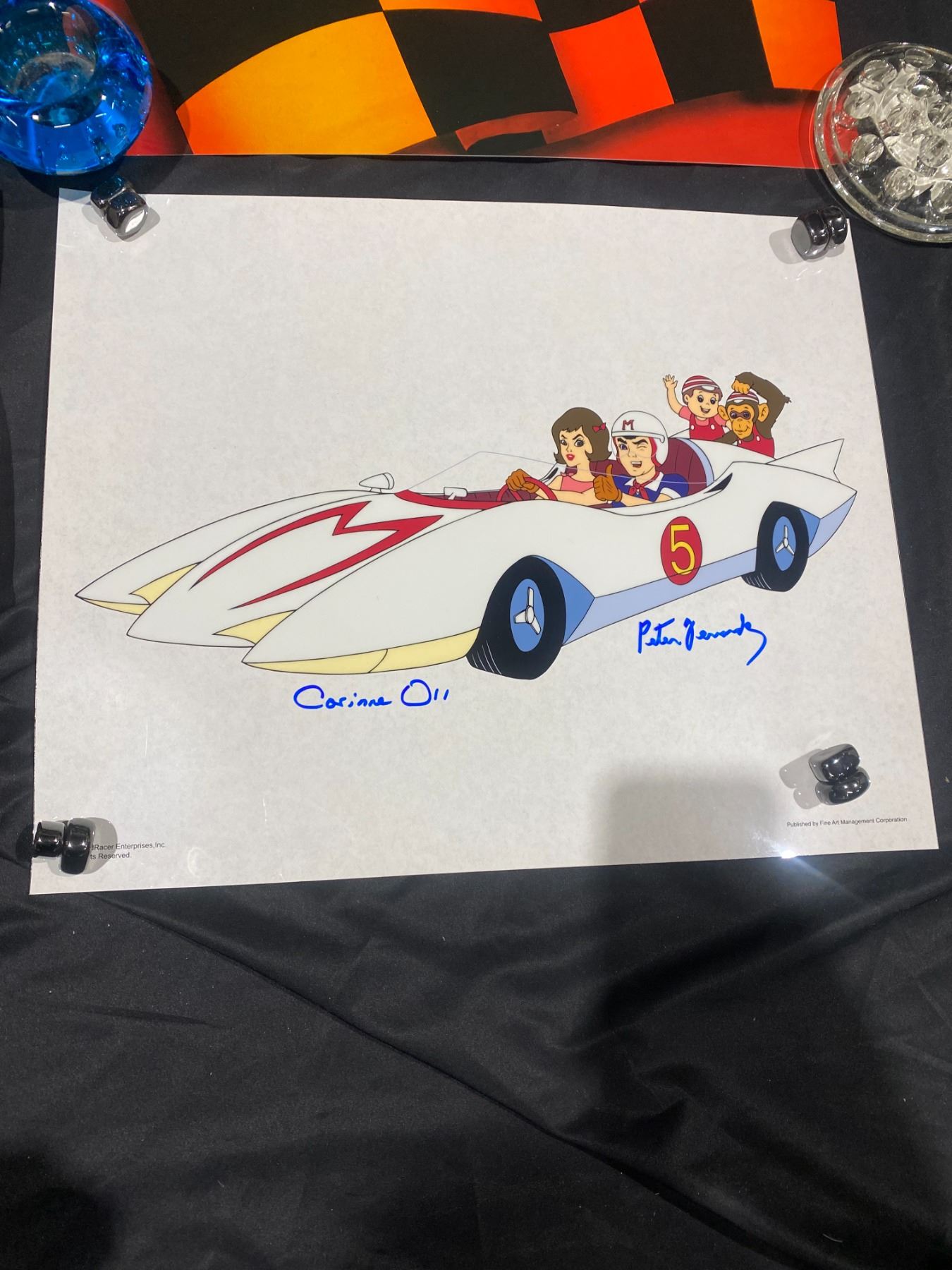 Speed Racer ll Speed racer Enterprise Inc sericel signed by Connie Orr ...