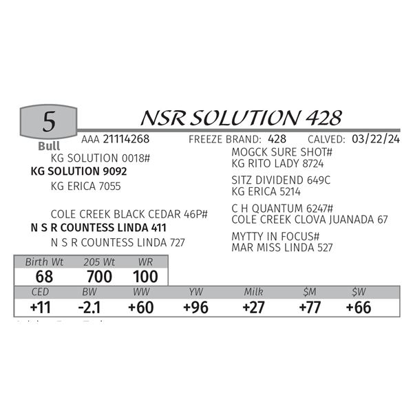 NSR SOLUTION 428