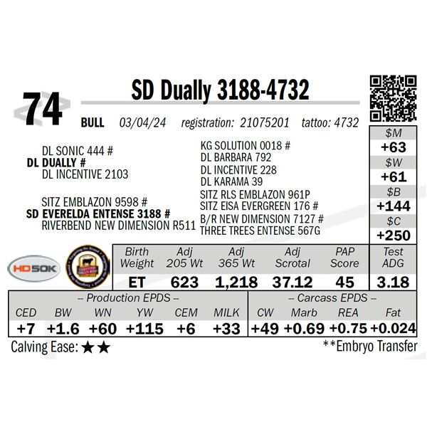 SD Dually 3188-4732