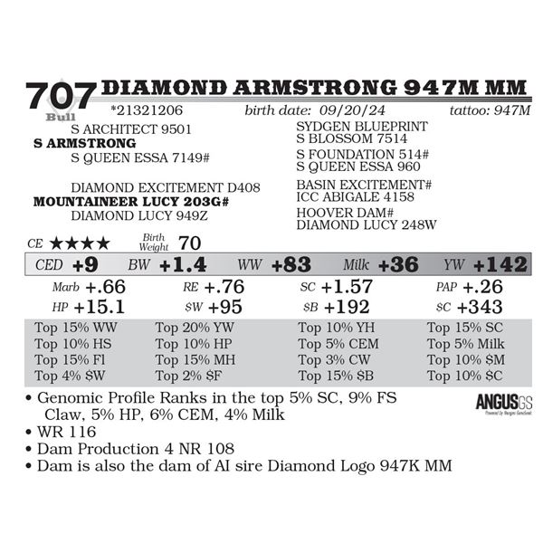 Diamond Armstrong 947M MM
