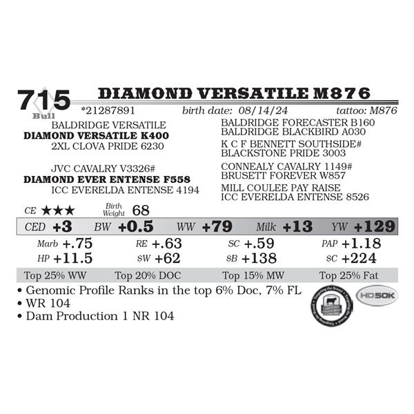 Diamond Versatile M876