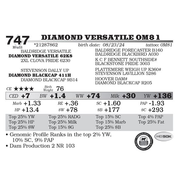 Diamond Versatile 0M81