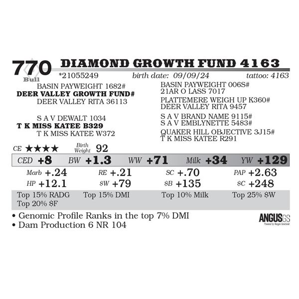 Diamond Growth Fund 4163