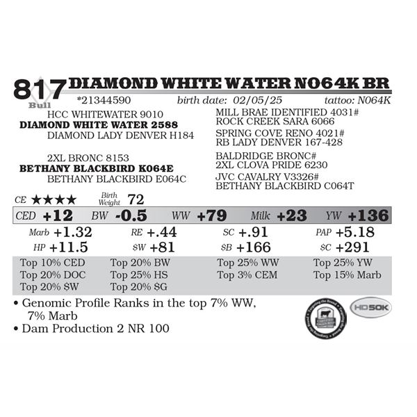 Diamond White Water N064K BR