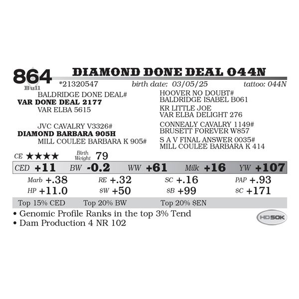 Diamond Done Deal 044N
