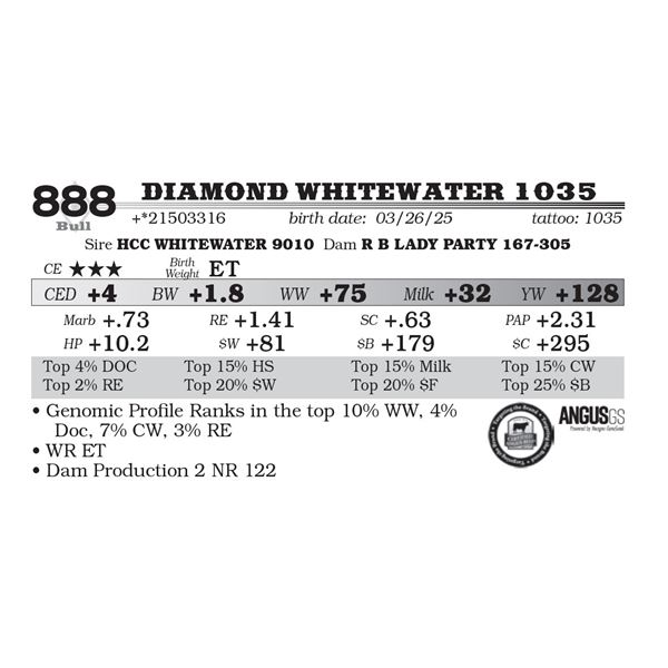 Diamond Whitewater 1035