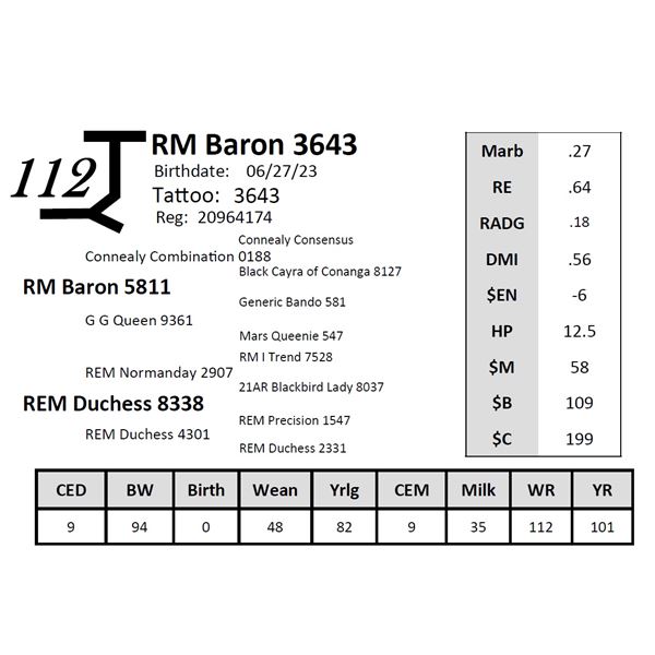 RM Baron 3643