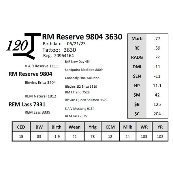 RM Reserve 9804 3630
