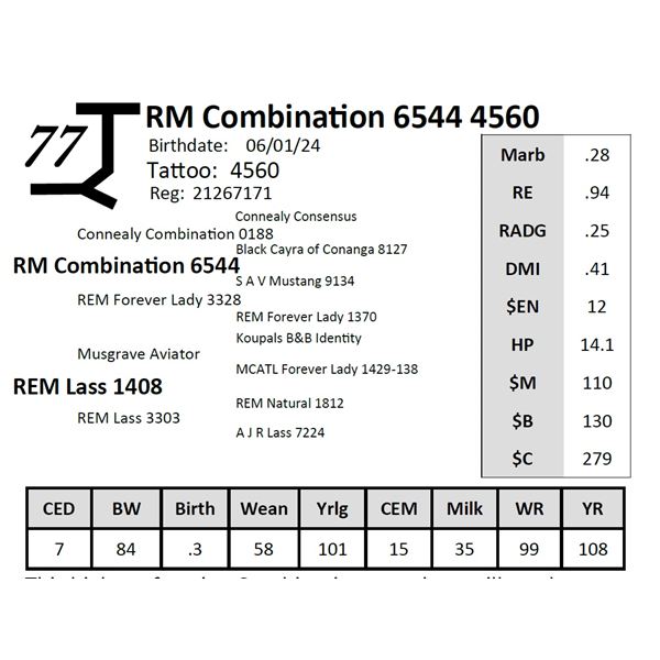 RM Combination 6544 4560