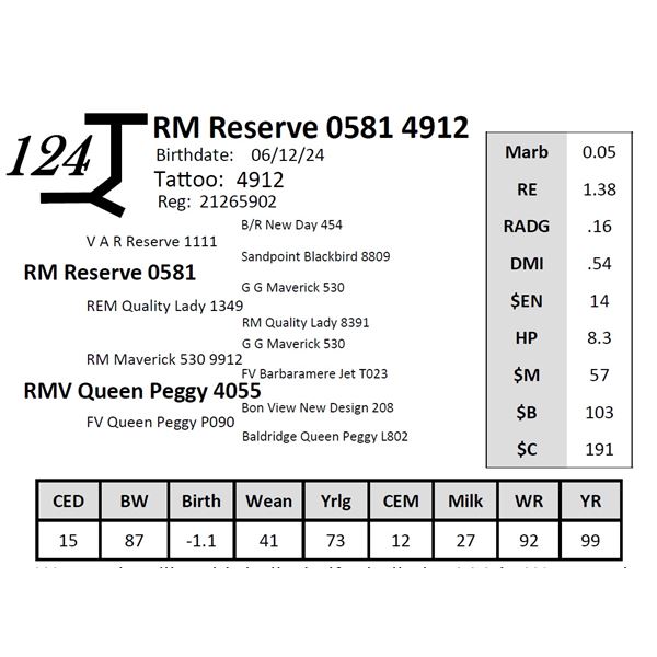 RM Reserve 0581 4912